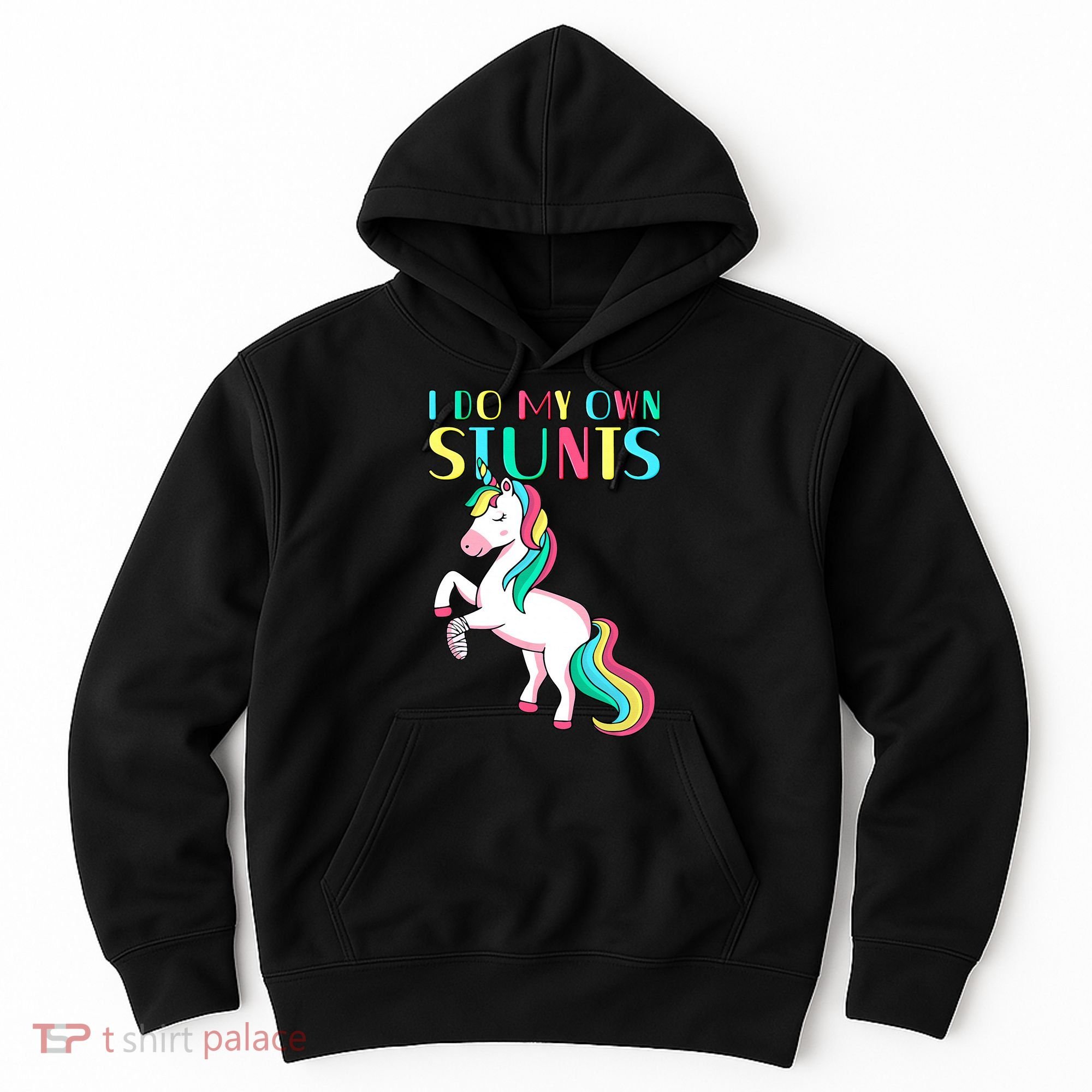 Funny I Do My Own Stunts Broken Arm Cute Magical Unicorn Hoodie