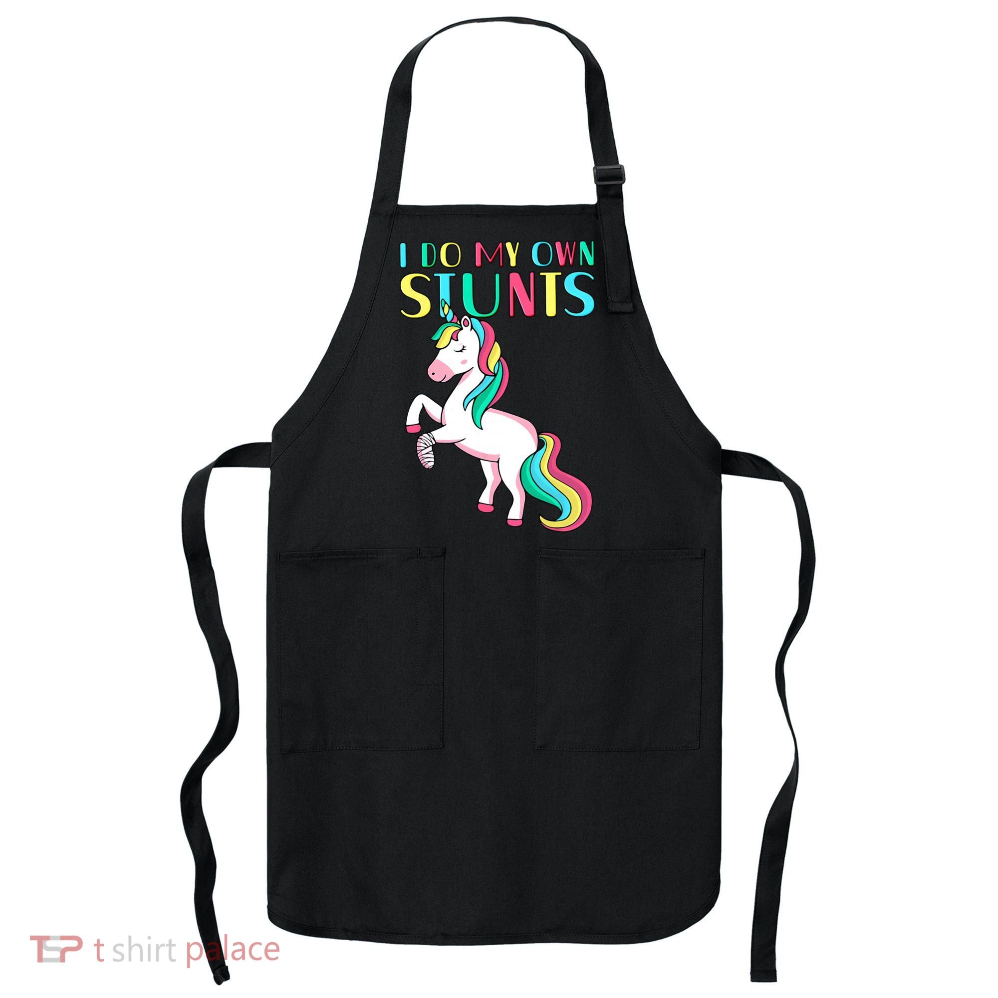 Funny I Do My Own Stunts Broken Arm Cute Magical Unicorn Apron