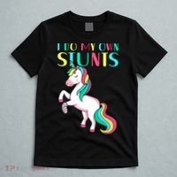 Funny I Do My Own Stunts Broken Arm Cute Magical Unicorn T-Shirt thumb 5