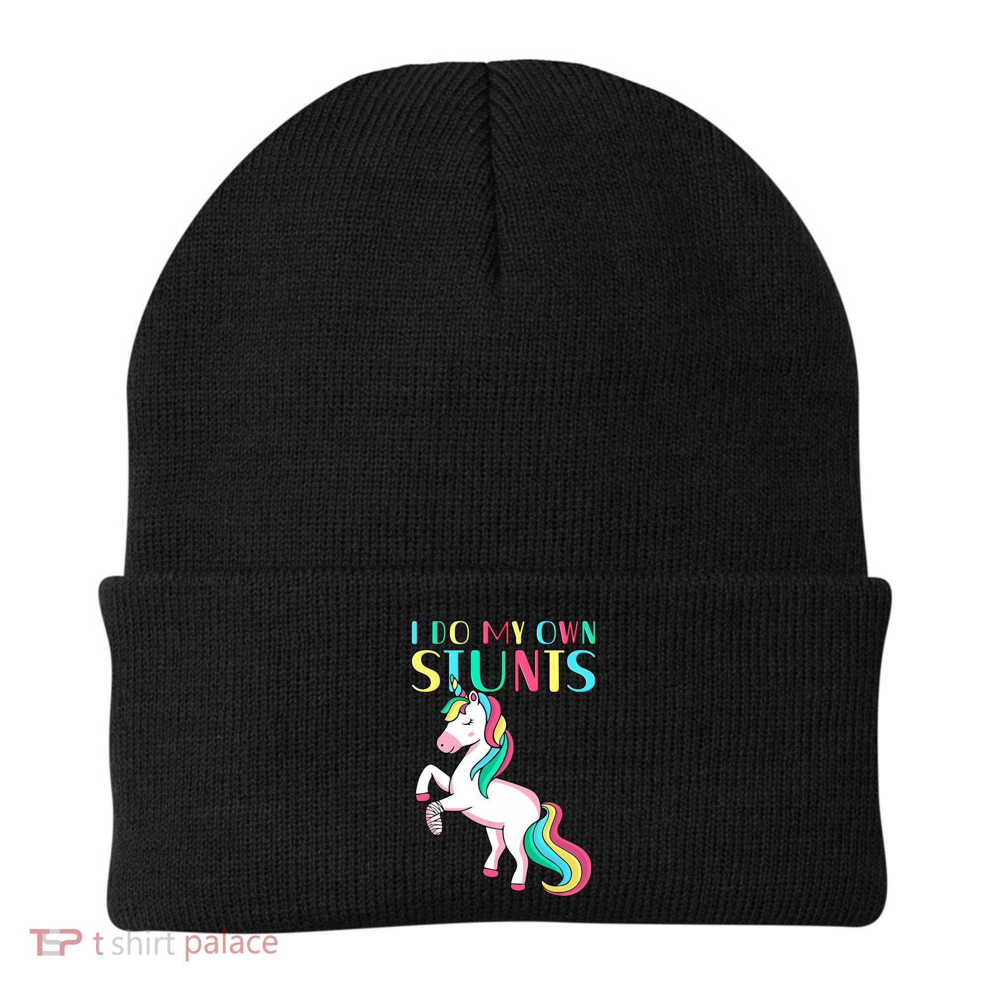 Funny I Do My Own Stunts Broken Arm Cute Magical Unicorn Beanie