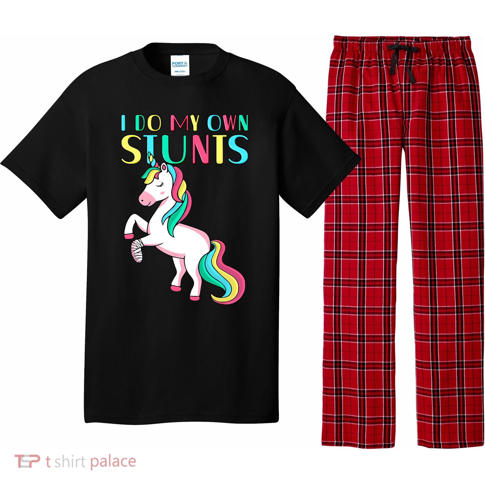 Funny I Do My Own Stunts Broken Arm Cute Magical Unicorn Pajama Set