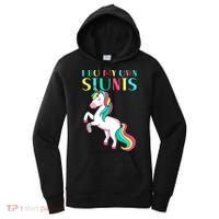 Funny I Do My Own Stunts Broken Arm Cute Magical Unicorn Women's Hoodie thumb 0