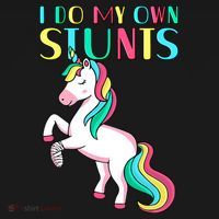 Funny I Do My Own Stunts Broken Arm Cute Magical Unicorn Women's Hoodie thumb 2