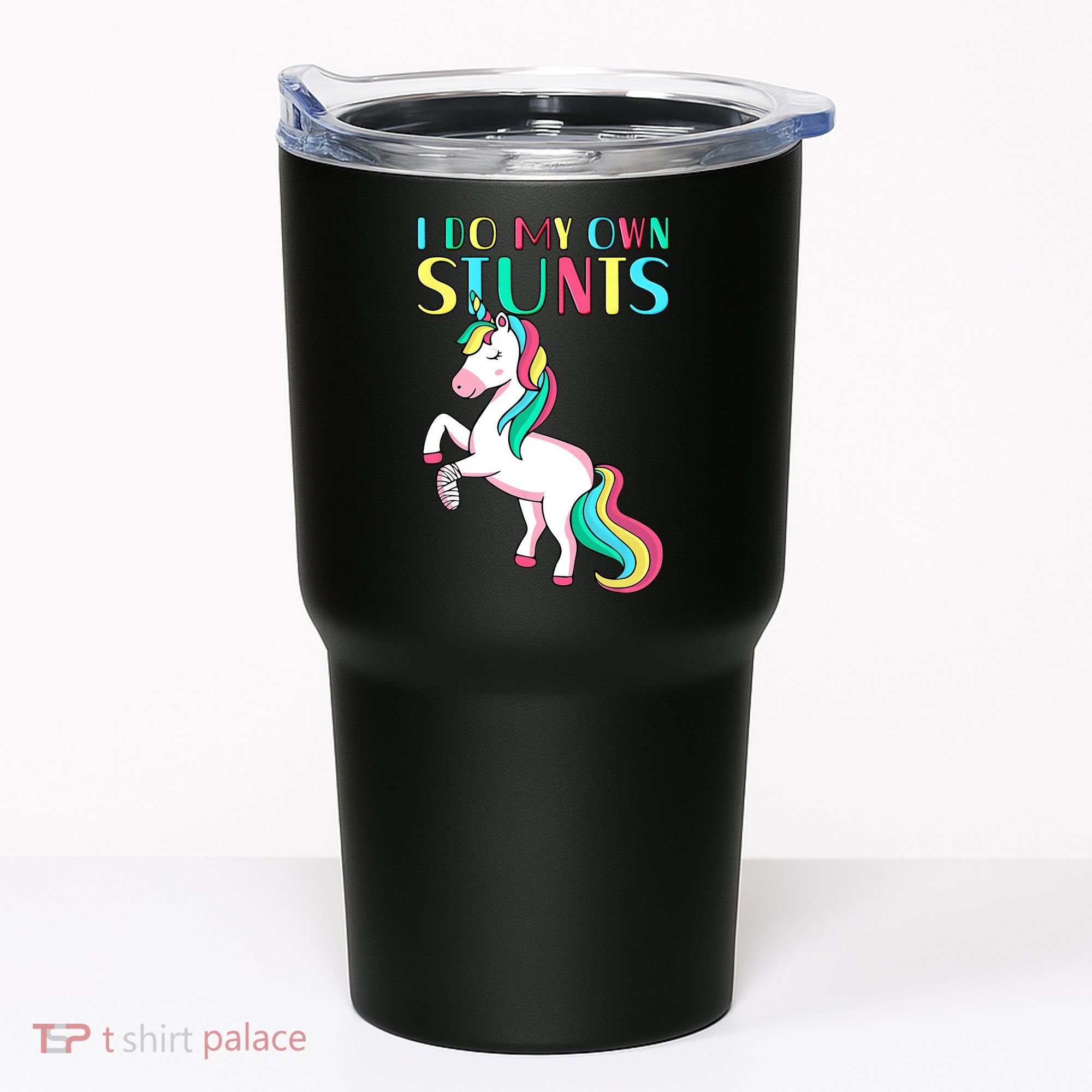 Funny I Do My Own Stunts Broken Arm Cute Magical Unicorn Tumbler