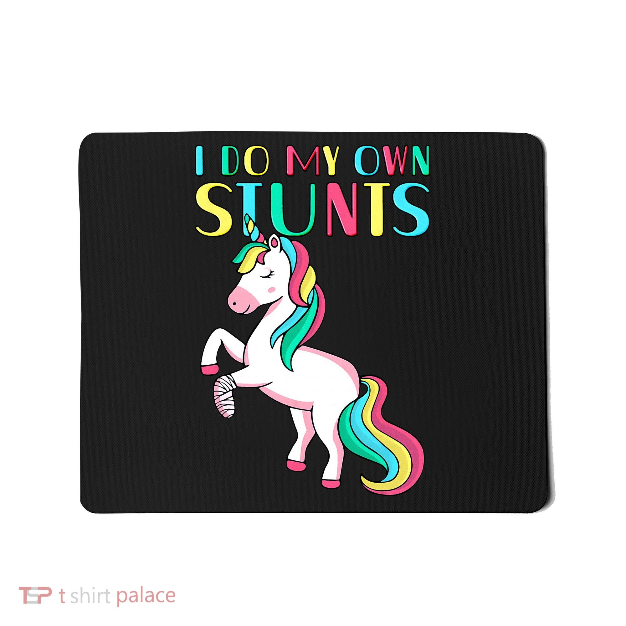 Funny I Do My Own Stunts Broken Arm Cute Magical Unicorn Mousepad