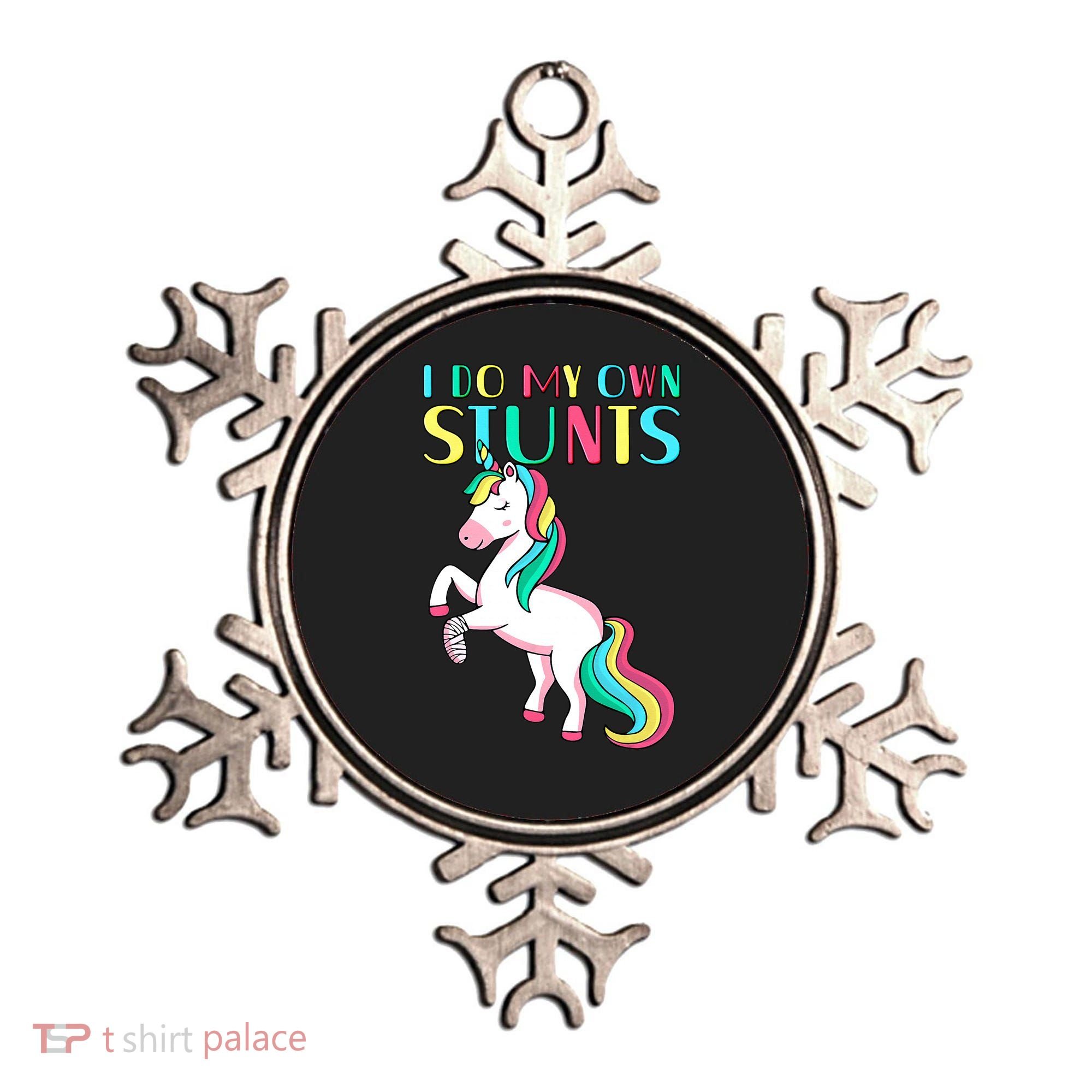 Funny I Do My Own Stunts Broken Arm Cute Magical Unicorn Ornament