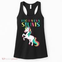 Funny I Do My Own Stunts Broken Arm Cute Magical Unicorn Women's Tank Top thumb 0