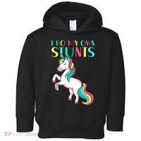 Funny I Do My Own Stunts Broken Arm Cute Magical Unicorn Toddler Hoodie thumb 0