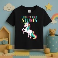 Funny I Do My Own Stunts Broken Arm Cute Magical Unicorn Toddler T-Shirt thumb 3