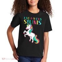 Funny I Do My Own Stunts Broken Arm Cute Magical Unicorn Kids T-Shirt thumb 2
