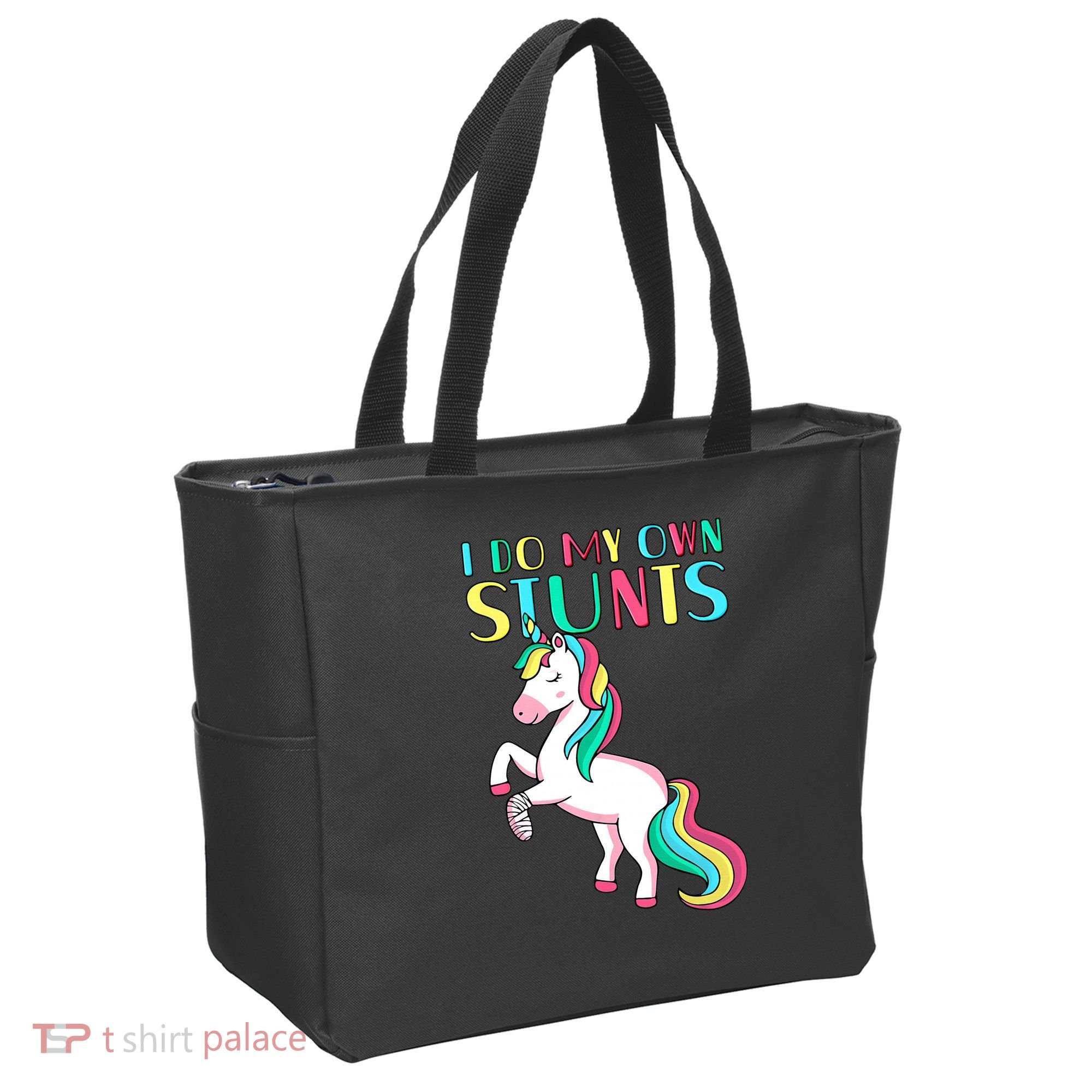 Funny I Do My Own Stunts Broken Arm Cute Magical Unicorn Tote Bag