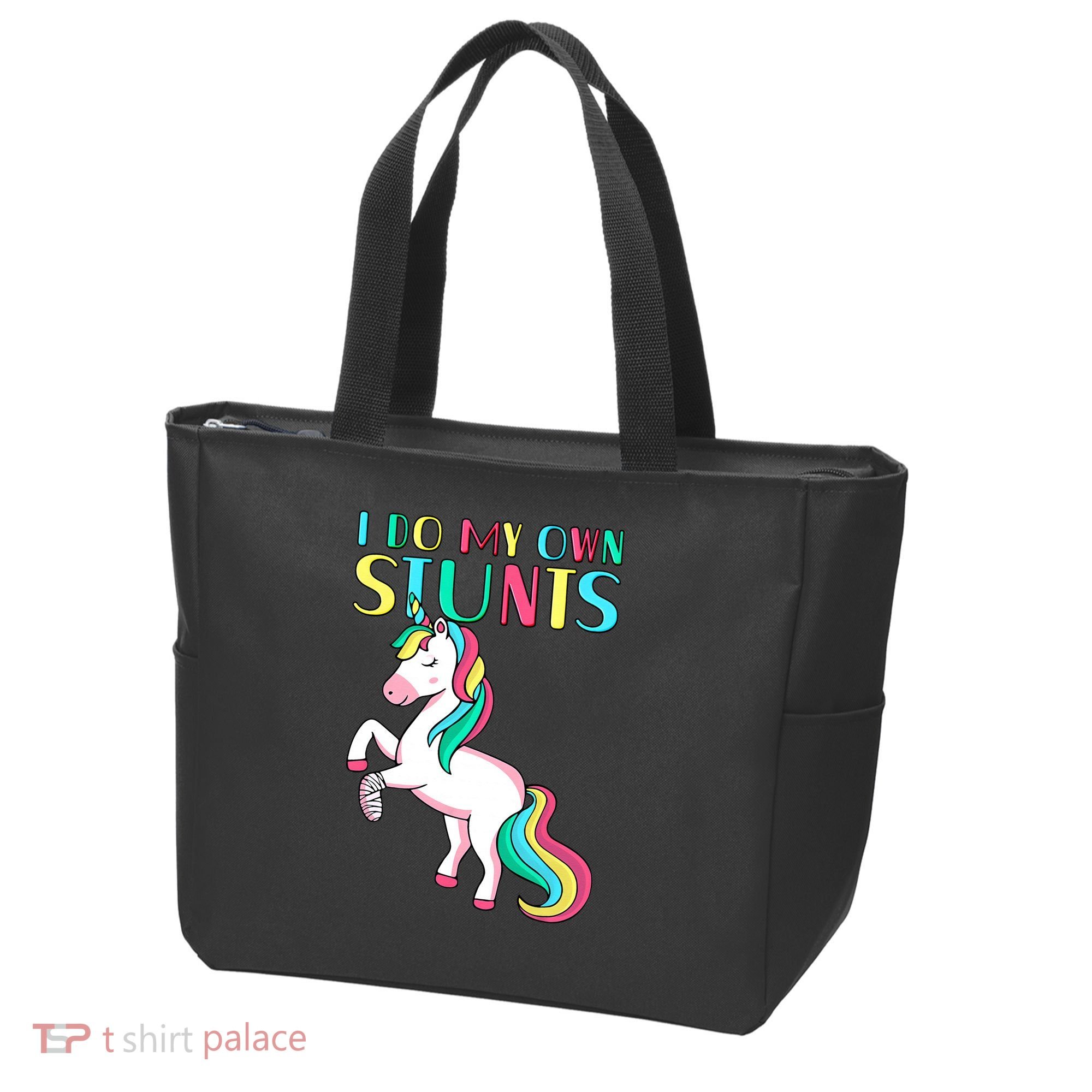 Funny I Do My Own Stunts Broken Arm Cute Magical Unicorn Tote Bag