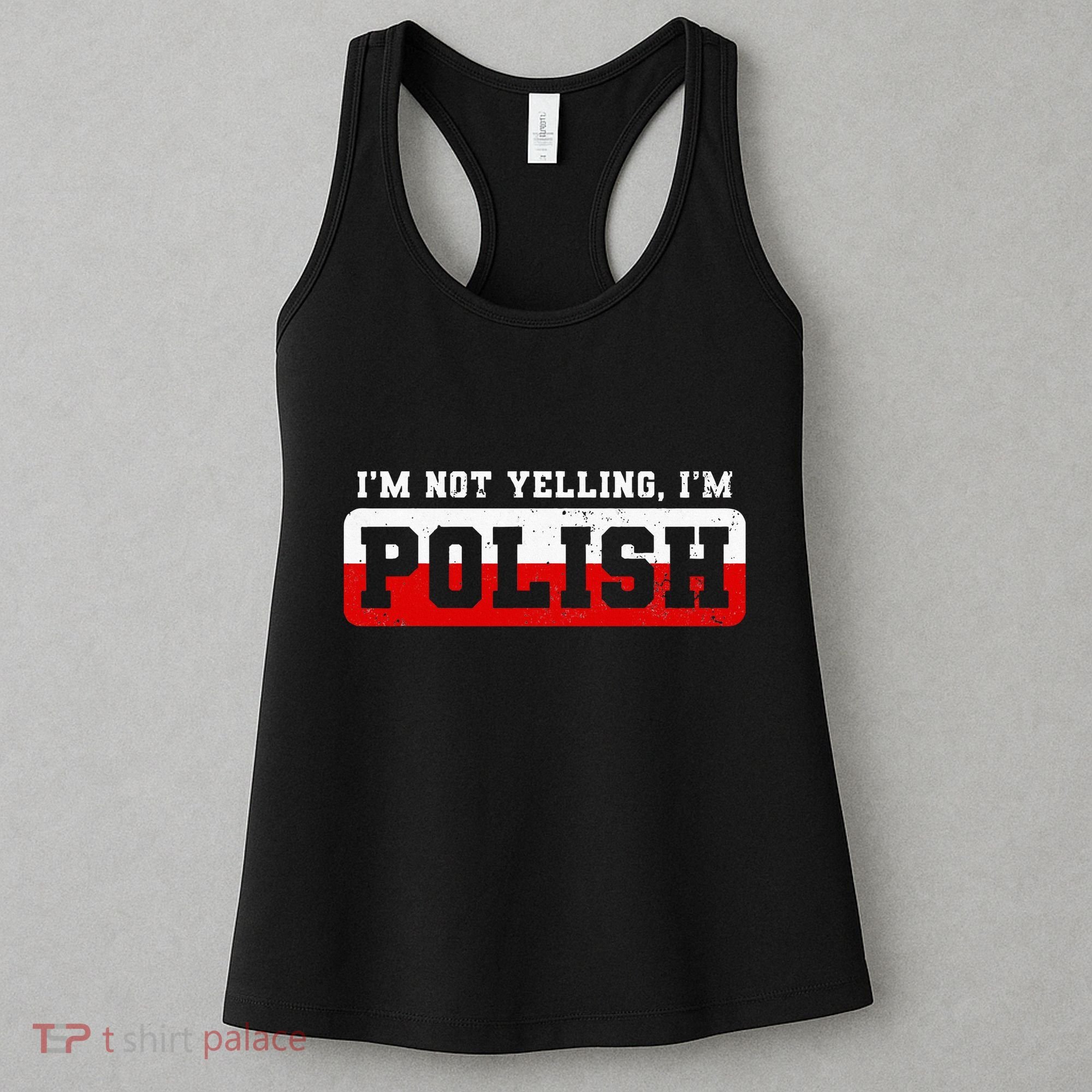 Funny I DonT Scream IM Polish Funny Women's Tank Top