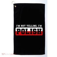 Funny I DonT Scream IM Polish Funny Golf Towel thumb 0