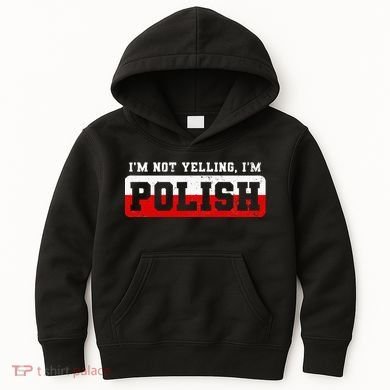 Funny I DonT Scream IM Polish Funny Kids Hoodie