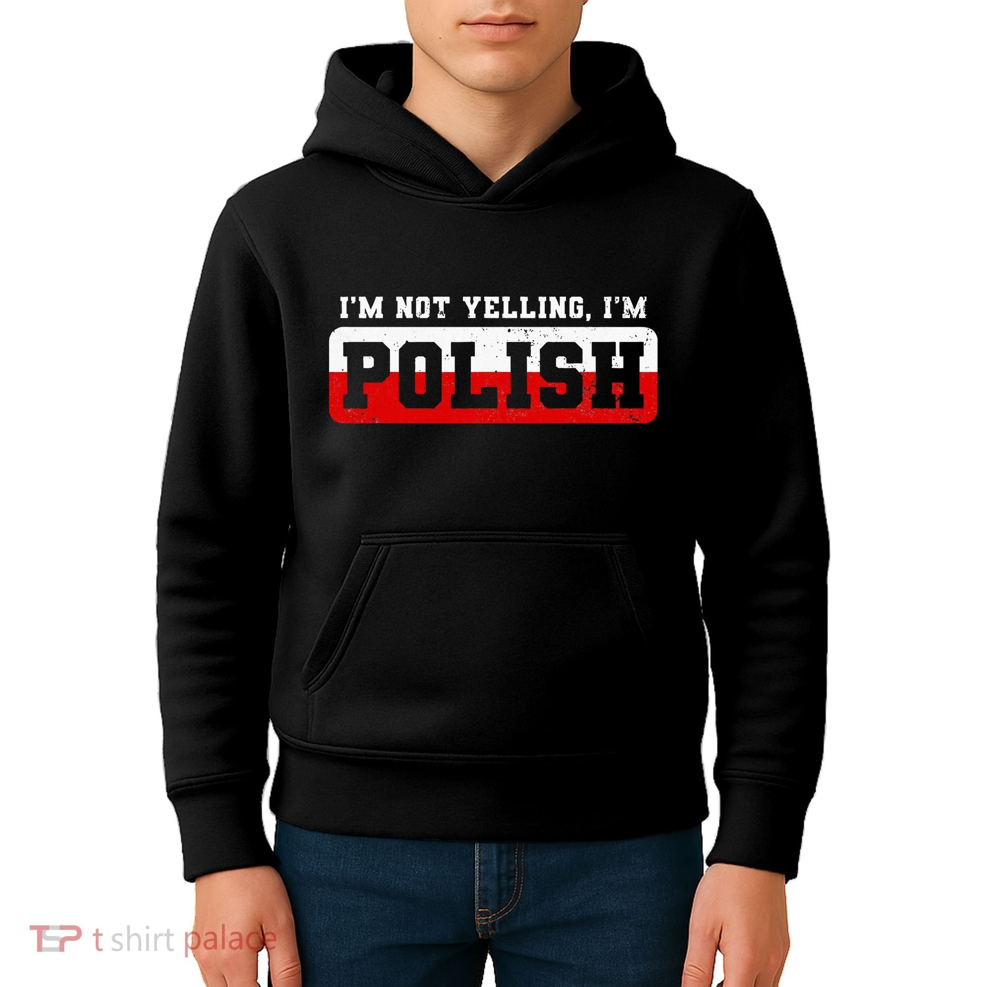 Funny I DonT Scream IM Polish Funny Kids Hoodie