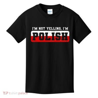 Funny I DonT Scream IM Polish Funny Kids T-Shirt