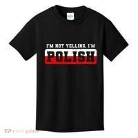 Funny I DonT Scream IM Polish Funny Kids T-Shirt thumb 0