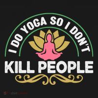 Funny I Do Yoga So I Don't Kill People Mousepad thumb 1