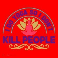 Funny I Do Yoga So I Don't Kill People Santa Hat thumb 1