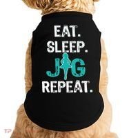 Funny Irish Dance Gift Cool Gift Eat Sleep Jig Repeat Doggie Tank thumb 0