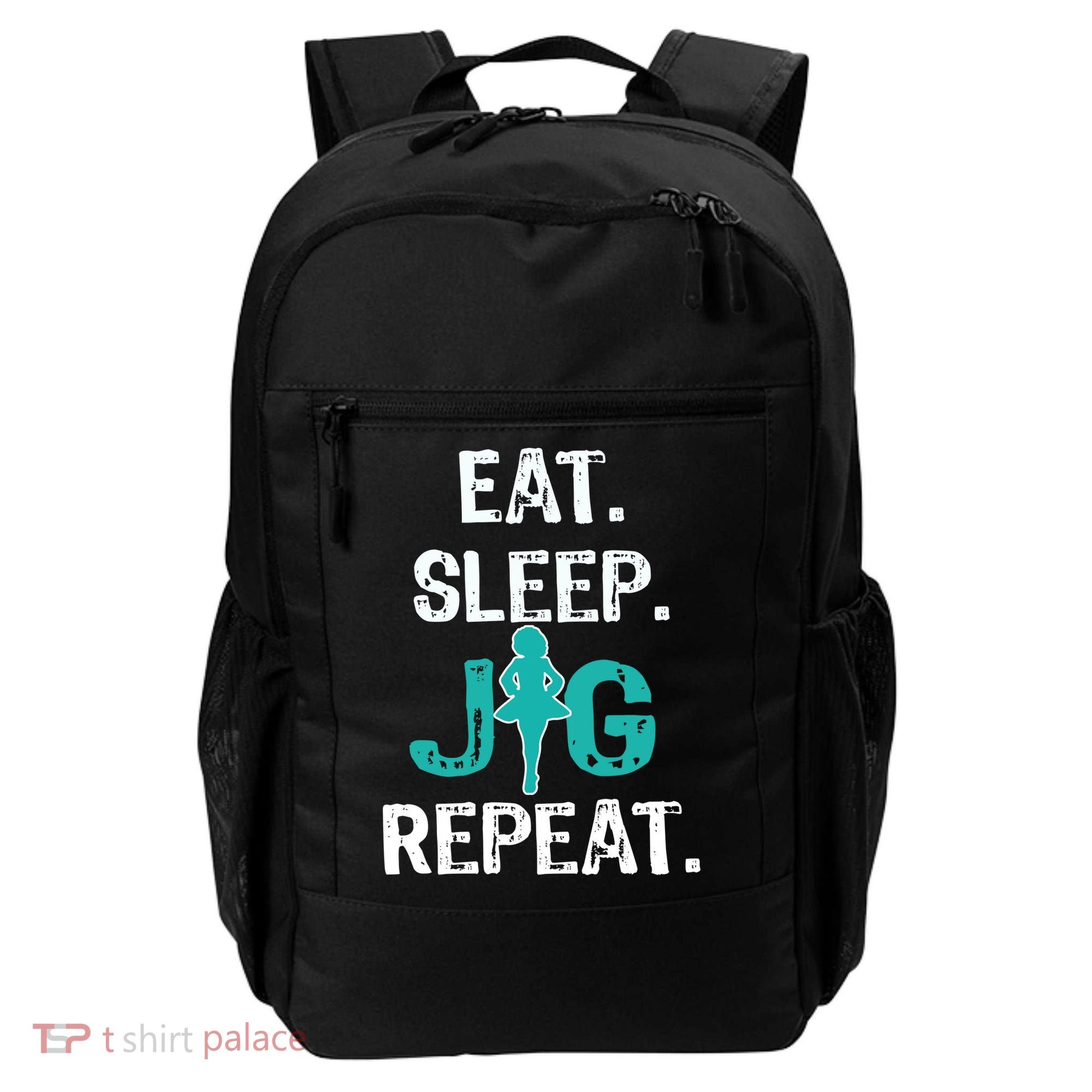 Funny Irish Dance Gift Cool Gift Eat Sleep Jig Repeat Backpack