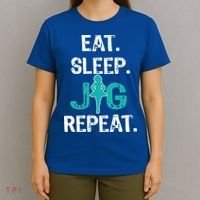 Funny Irish Dance Gift Cool Gift Eat Sleep Jig Repeat T-Shirt thumb 4