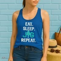Funny Irish Dance Gift Cool Gift Eat Sleep Jig Repeat Women's Tank Top thumb 2