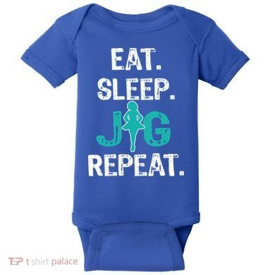 Funny Irish Dance Gift Cool Gift Eat Sleep Jig Repeat Baby Bodysuit