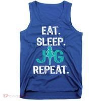 Funny Irish Dance Gift Cool Gift Eat Sleep Jig Repeat Tank Top thumb 0