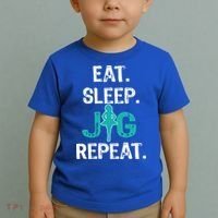 Funny Irish Dance Gift Cool Gift Eat Sleep Jig Repeat Toddler T-Shirt thumb 2