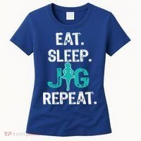 Funny Irish Dance Gift Cool Gift Eat Sleep Jig Repeat Women's T-Shirt thumb 0