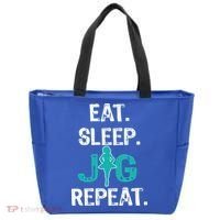 Funny Irish Dance Gift Cool Gift Eat Sleep Jig Repeat Tote Bag thumb 0