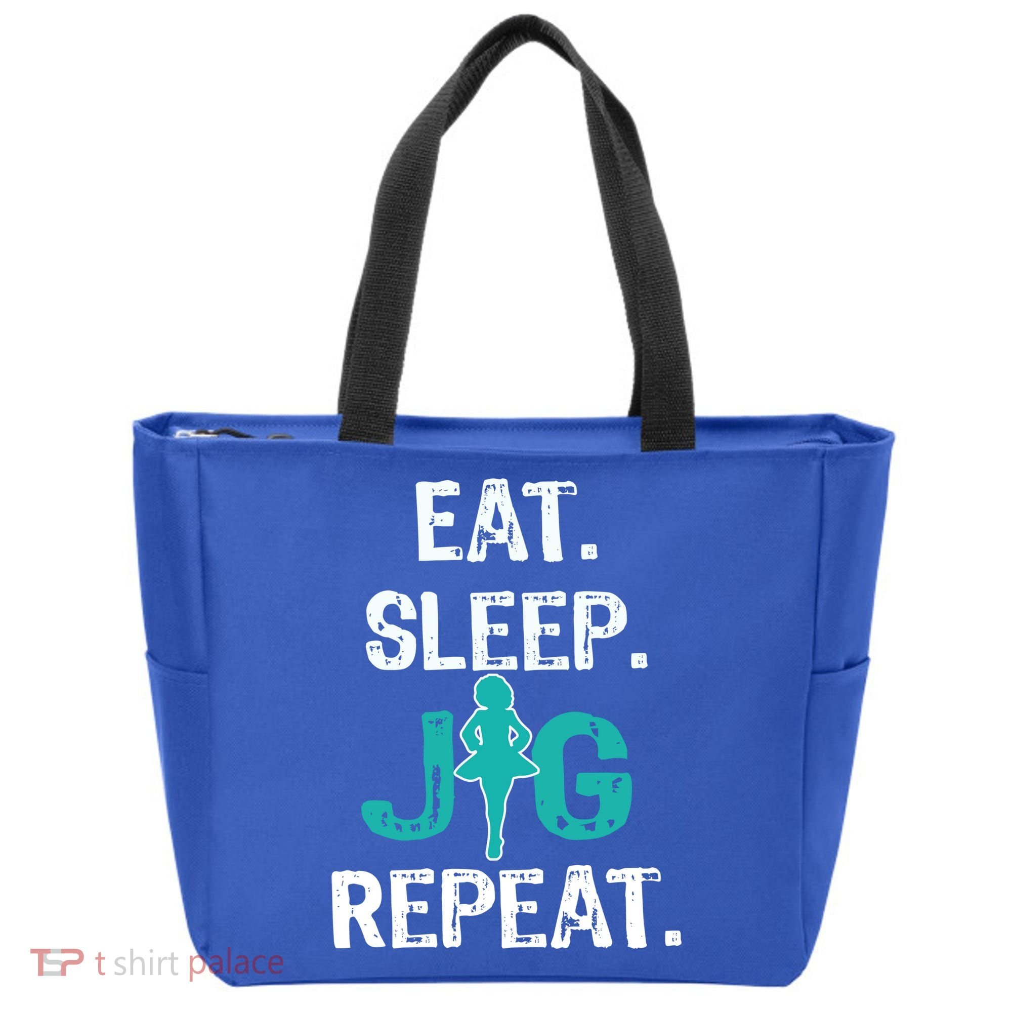 Funny Irish Dance Gift Cool Gift Eat Sleep Jig Repeat Tote Bag