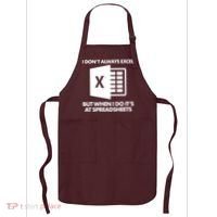 Funny I Don't Always Excel But When I Do It's At Spreadsheets Apron thumb 0