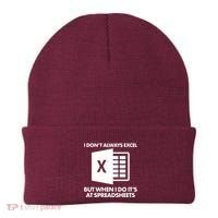 Funny I Don't Always Excel But When I Do It's At Spreadsheets Beanie thumb 0