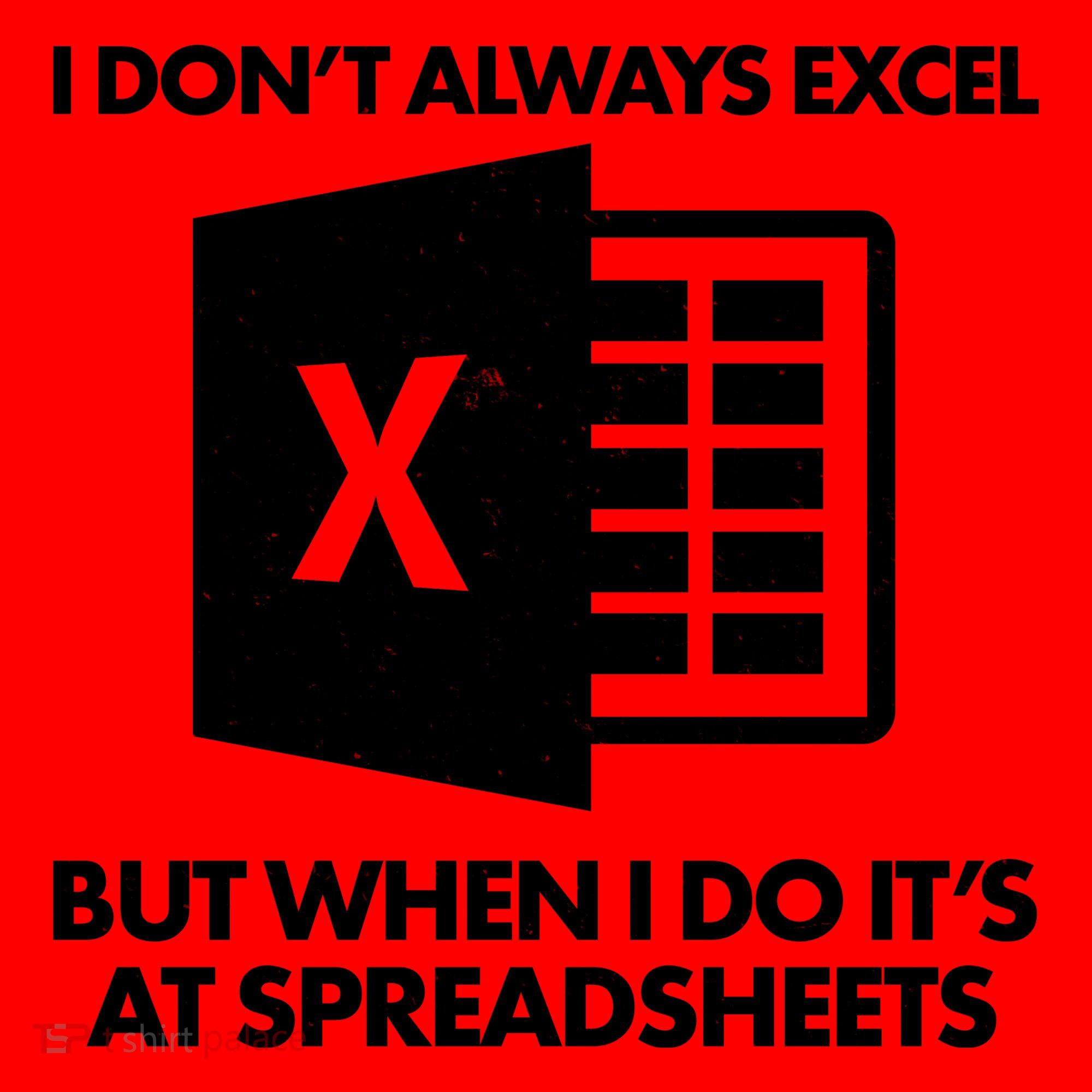 Funny I Don't Always Excel But When I Do It's At Spreadsheets Santa Hat
