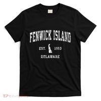 Fenwick Island Delaware De Vintage Athletic Sports T-Shirt thumb 0