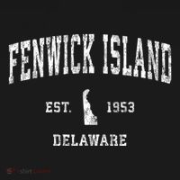 Fenwick Island Delaware De Vintage Athletic Sports T-Shirt thumb 7