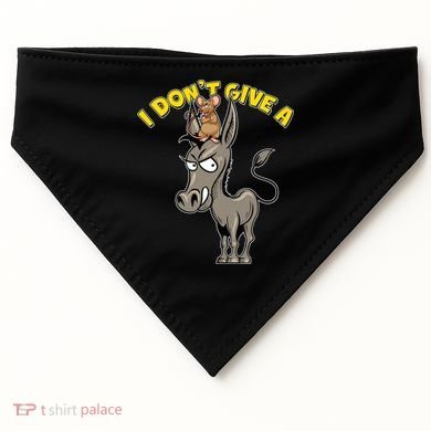 Funny I Don't Give A Rat's Ass USA-Made Doggie Bandana