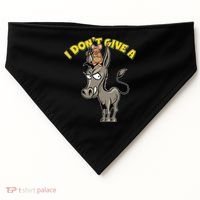 Funny I Don't Give A Rat's Ass USA-Made Doggie Bandana thumb 0