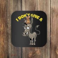 Funny I Don't Give A Rat's Ass Coaster thumb 0