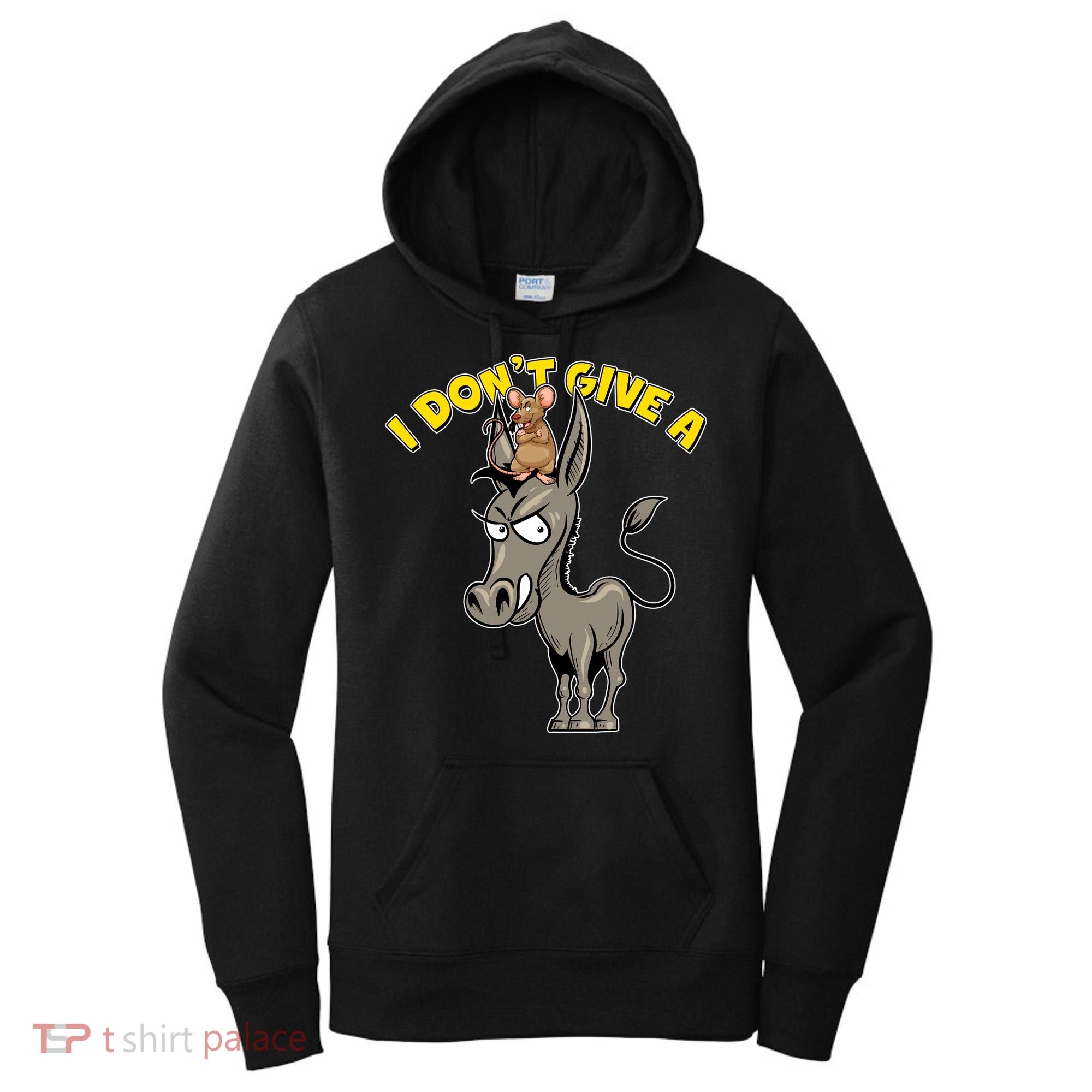 Funny I Don't Give A Rat's Ass Women's Hoodie