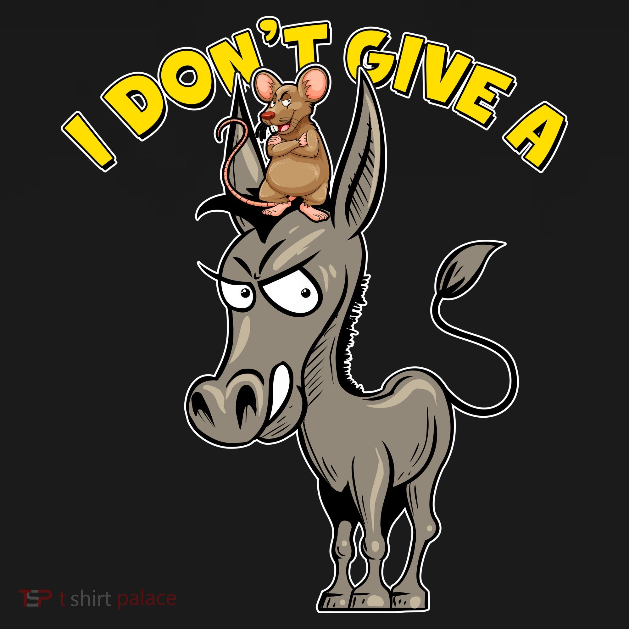 Funny I Don't Give A Rat's Ass Ornament