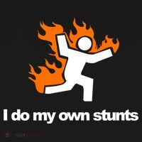 I do my own stunts funny figure on fire I do my own stunts Gift Women's Tank Top thumb 5