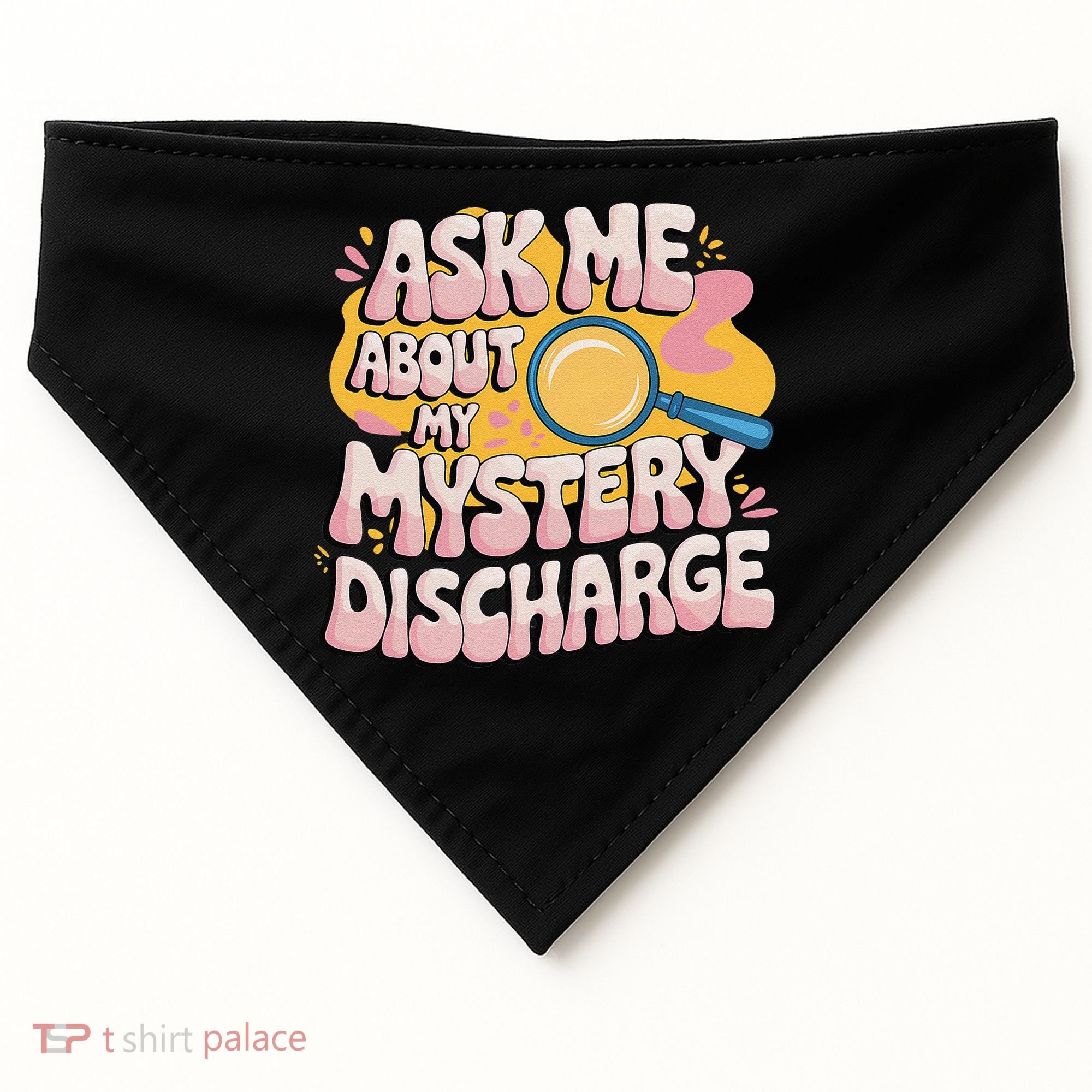 Funny Inappropriate Discharge Adult Humor Embarrassing USA-Made Doggie Bandana