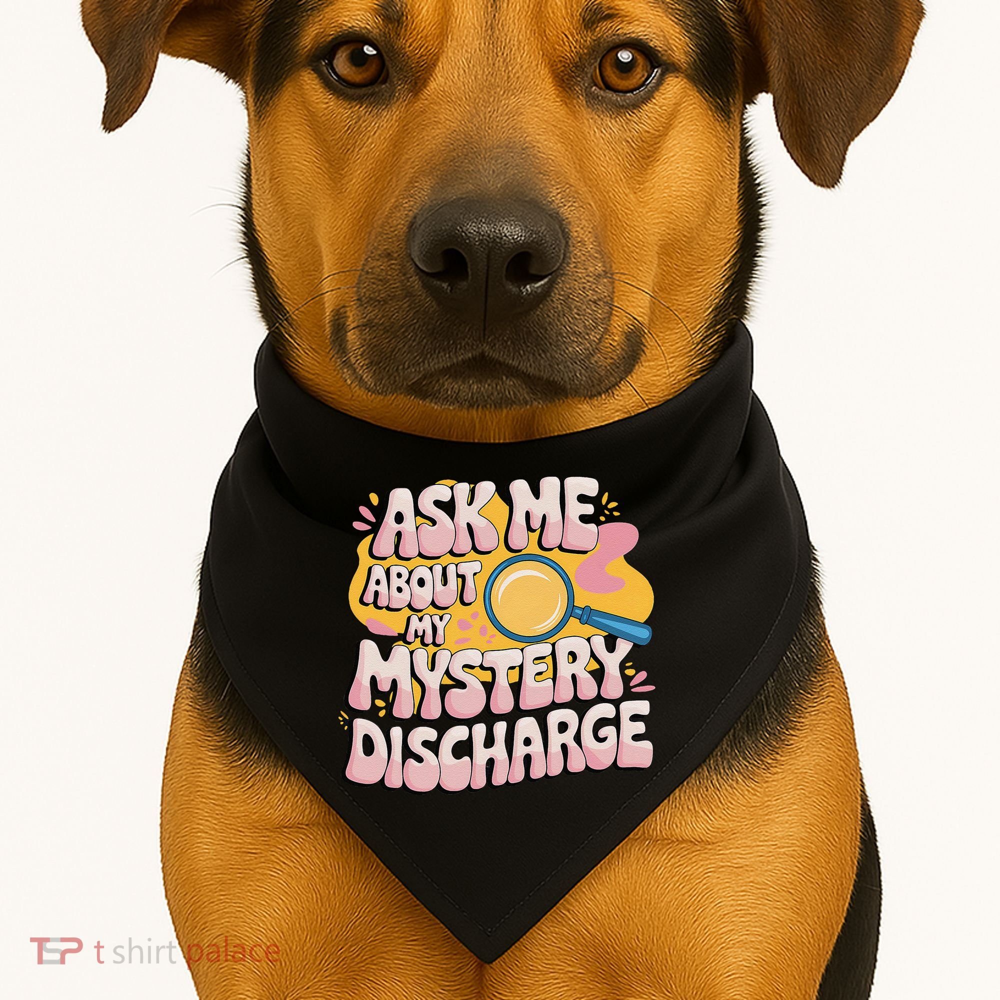 Funny Inappropriate Discharge Adult Humor Embarrassing USA-Made Doggie Bandana