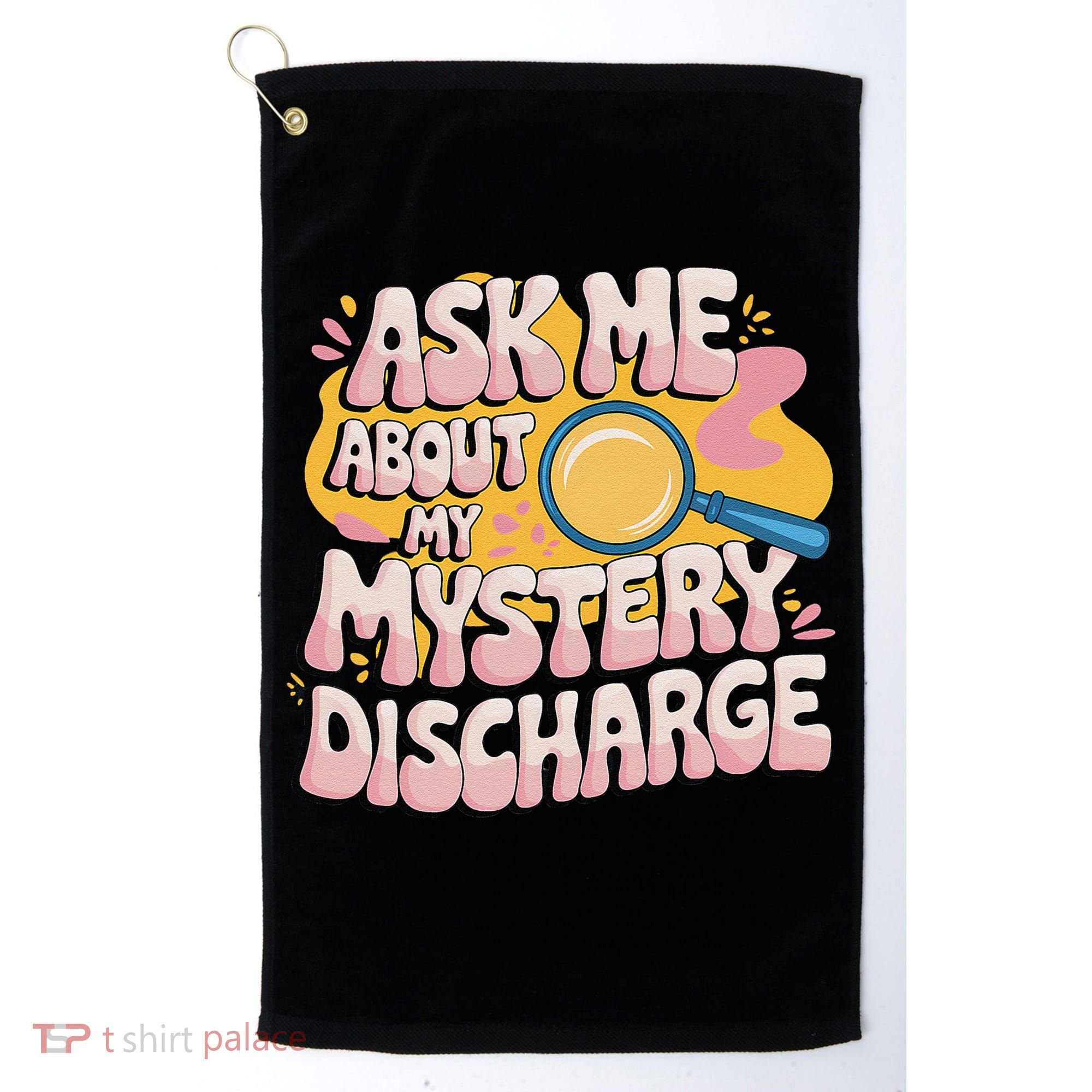 Funny Inappropriate Discharge Adult Humor Embarrassing Golf Towel