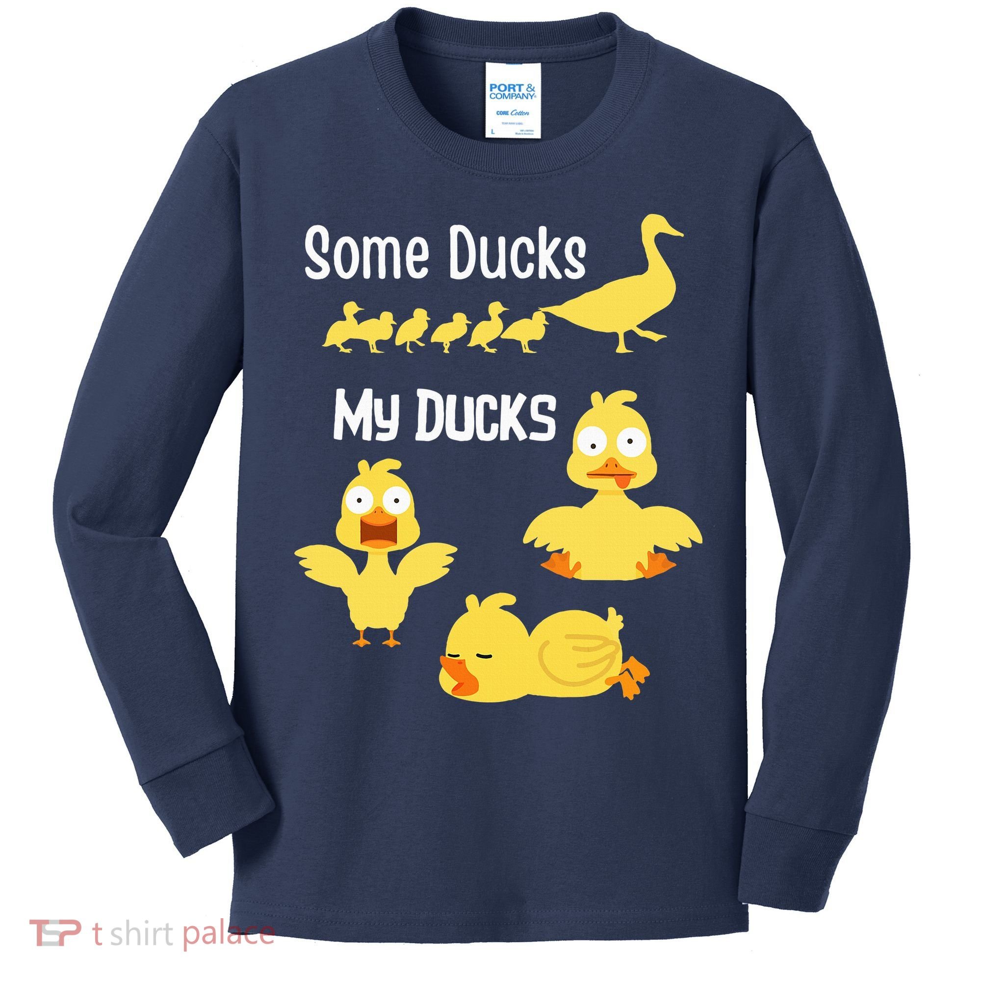 funny I don't have my ducks in a row Kids Long Sleeve Shirt