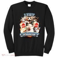 Funny I Eat Cement Cat Meme Sweatshirt thumb 0